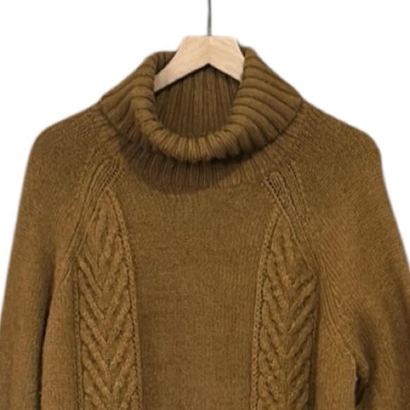 American Eagle Brown Textured Turtleneck Knit Sweater Size XXL - Picture 2 of 11